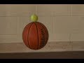 Tennis ball + Basketball momentum // Homemade Science with Bruce Yeany