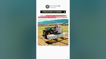 World’s First AI Farming Machine 🤖 | Removes Weeds Without Chemicals 🌾🌍