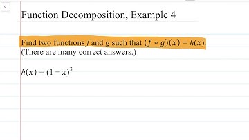 How to Decompose Functions: Example 4 | Math Energy TV