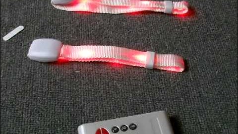 2013 Fire-Wolf newest remote control led bracelet/bangles/wristbands with software