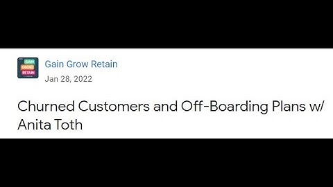 Customer Exit Interviews and Offboarding Customers