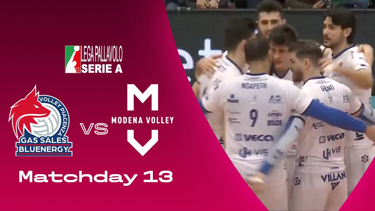 Piacenza vs Modena Highlights SuperLega Matchday 13