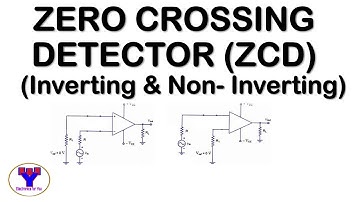 Zero crossing detector (ZCD) | ZCD using operational amplifier