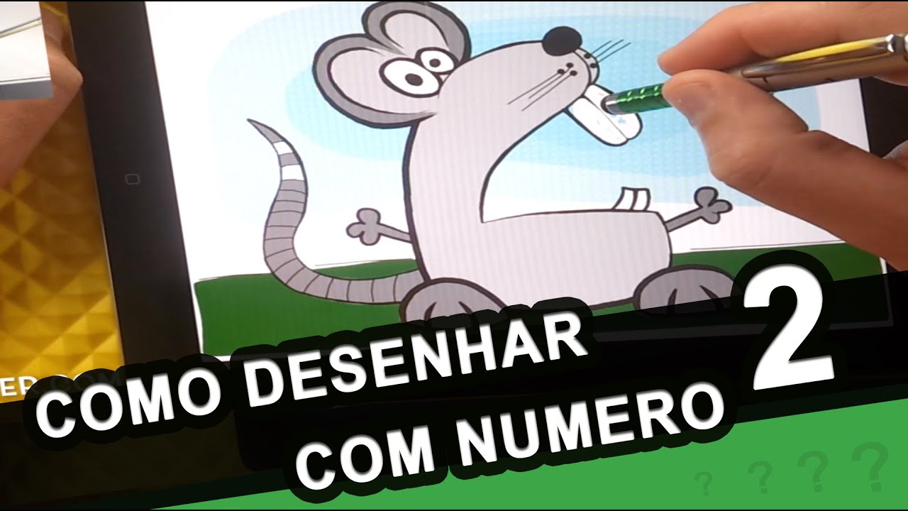 Como Desenhar Rato Usando O Numero 2