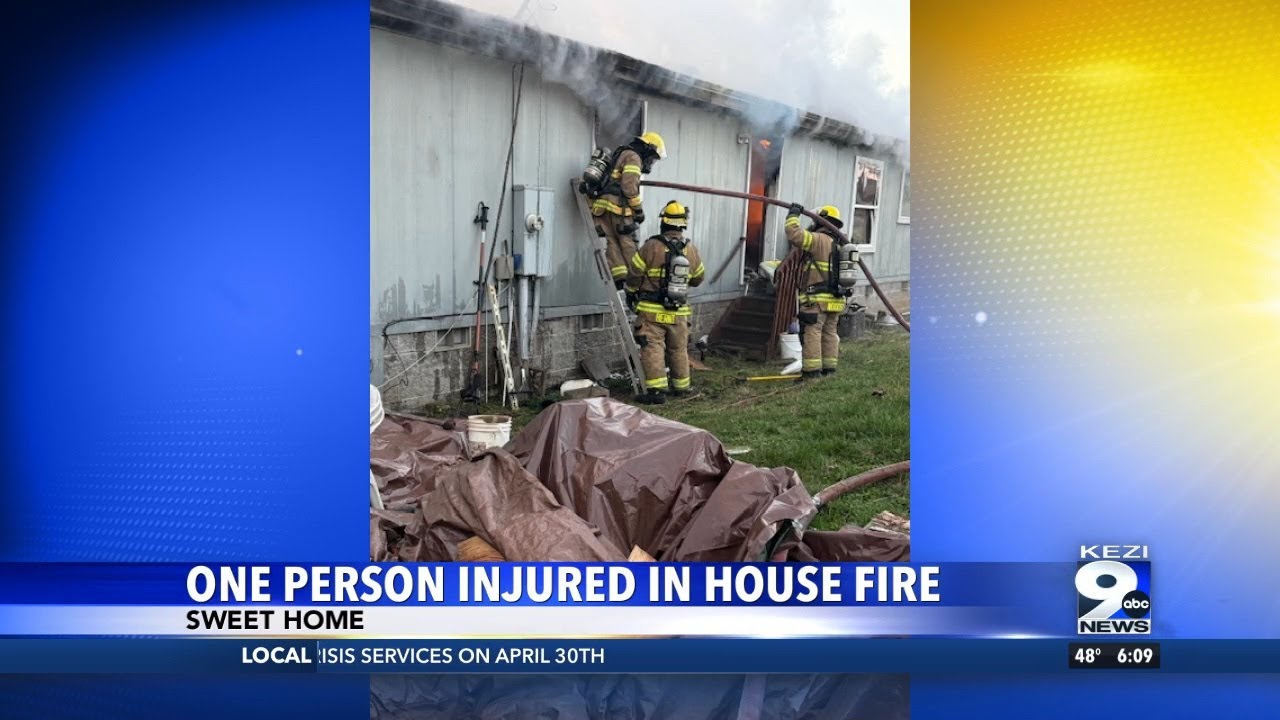 One Person Injured in House Fire - YouTube