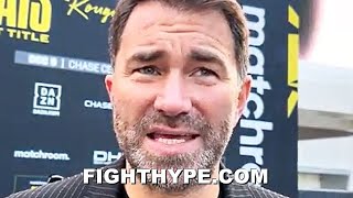 EDDIE HEARN HEARTFELT REACTION TO SHOWTIME LEAVING BOXING \& PBC IN TALKS WITH DAZN: \\