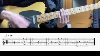 [TAB譜] Hold the Line(TOTO) Guitar riff [ギター]