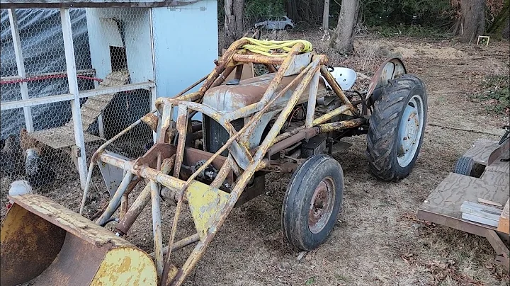 Cold Starting 1945 Ford 2N in Freezing Temps