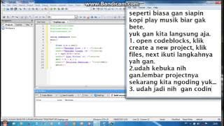cara membuat program Codeblocks C++ Segitiga siku siku