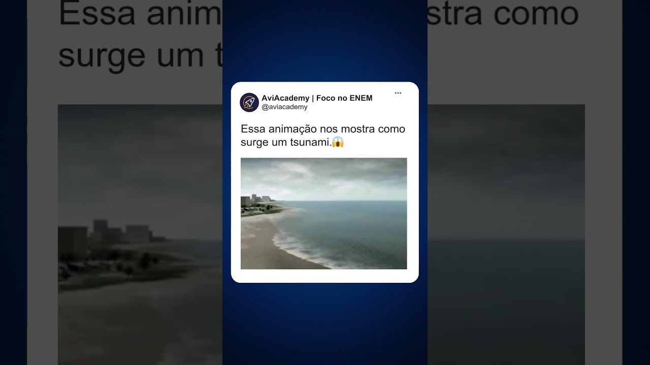 COMO UM TSUNAMI É FORMADO? ENTENDA!