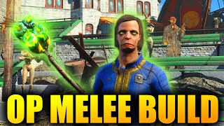 OP MELEE BUILD FALLOUT 4 | ATOM'S JUDGEMENT AND X-02 ARMOUR AT LEVEL 1