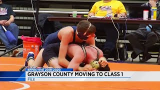 Grayson County moving to Class 1