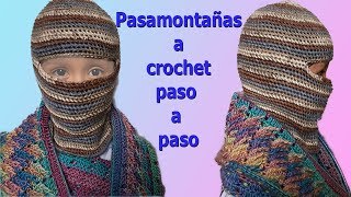 Gorro niños pasamontaña a crochet paso a paso, facil y rapido / para 2 a 3 años - YouTube