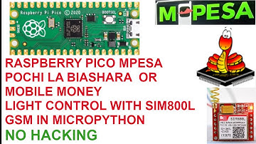 Raspberry pico sim800l  lights control with pochi la biashara in micro python