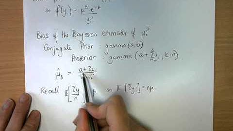 Bias, Variance and Mean Square Error: Poisson data, conjugate prior