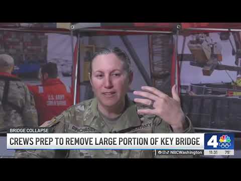 Crews prepare to remove large portion of Baltimore's Key Bridge | NBC4 Washington