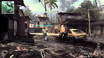 MW3 Spawn No-Scope across Village again! (Without Steady aim, With Barret 50.)