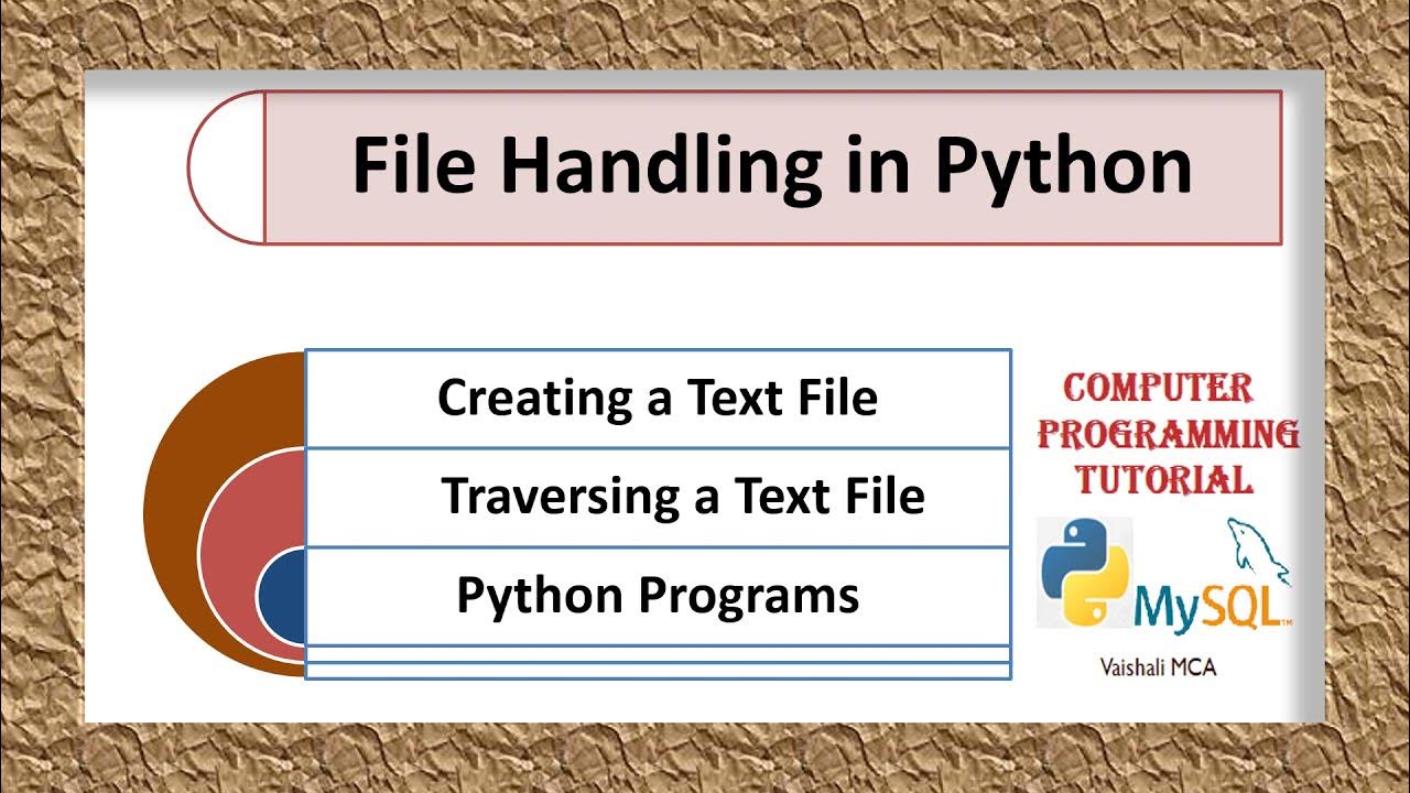 #FileHandling : Creating a Text File || Traversing a Text File ... image.