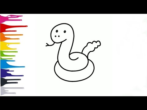 Como Desenhar Uma Cobra  Tutorial De Desenho Fácil Passo A Passo