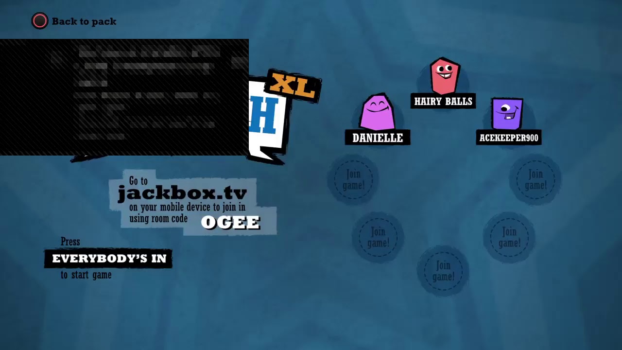 quiplash xl back talk not working quiplash xl back talk not working