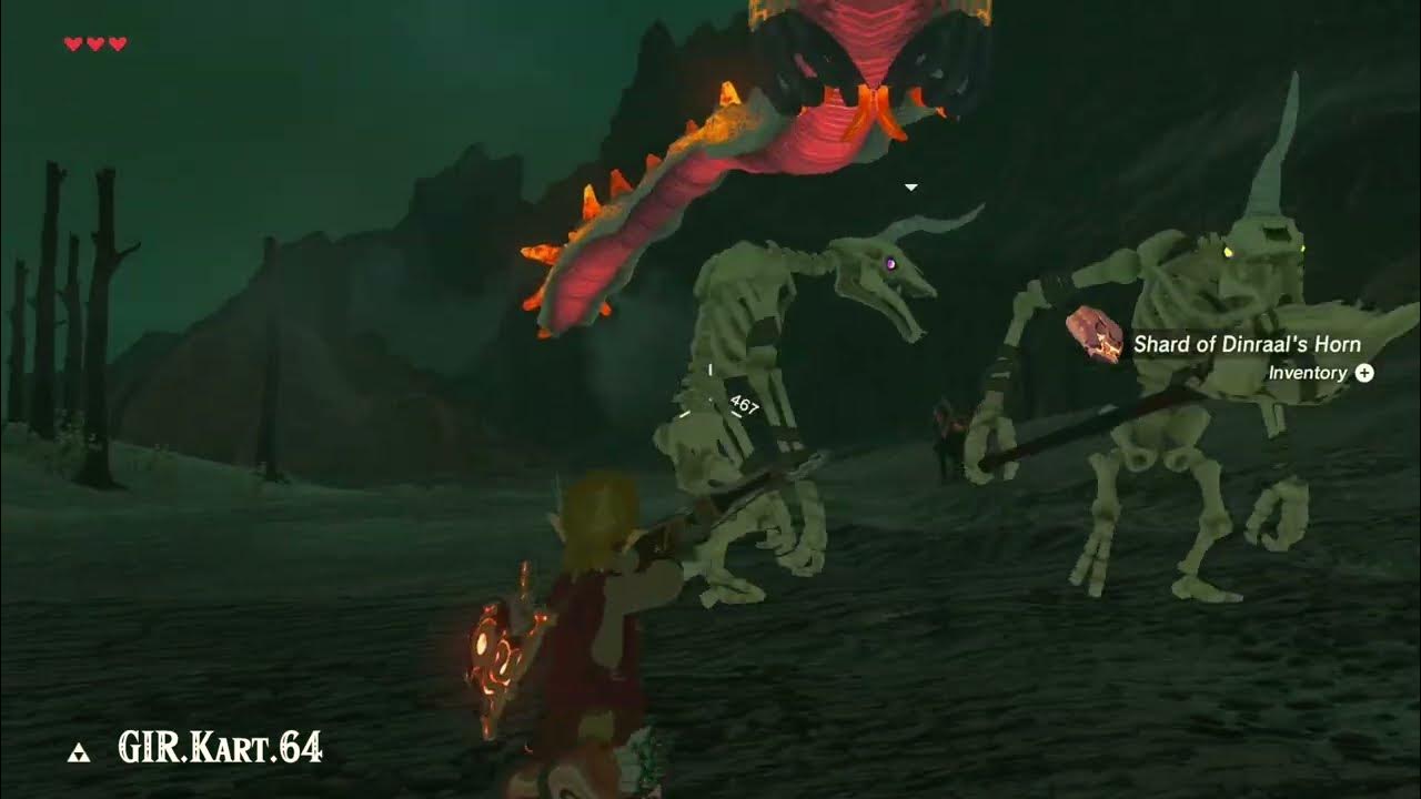 Breath of the Wild Dinraal Melee Weapon on Horse Challenge (Badlands) 135 YouTube