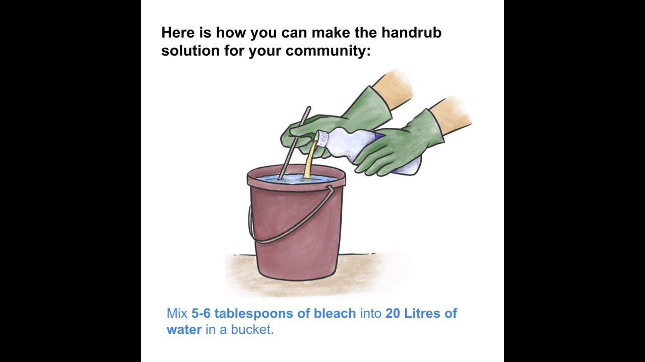 Creating Soap free Chlorine Hand Rub Solution To Control the Spread of Coronavirus Disease