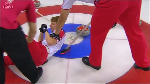 #sochi2014 Andrey Drozdov (RUS) slips on ice; stea...