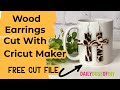 Make Wood Earrings with your Cricut Maker and Heat Transfer Vinyl