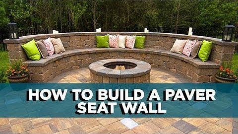 How to Build a Patio Seat Wall from Pavestone Pavers | Today