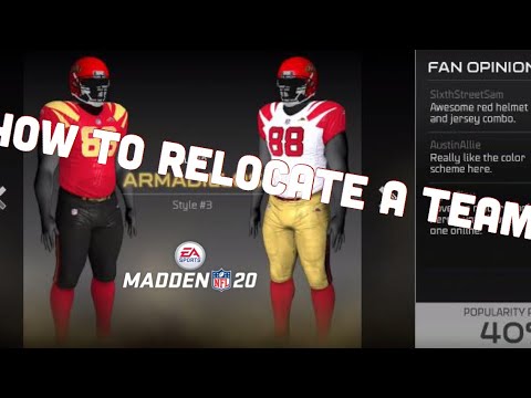 How To Relocate A Team In Madden 20
