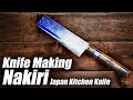 Knife Making Nakiri DIY: Make a Nakiri Japanase Kitchen Knife