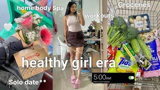 Living Alone in Delhi| Waking up at 5am, gym, going on a solo date🤍Groceries & self care vlog🌷