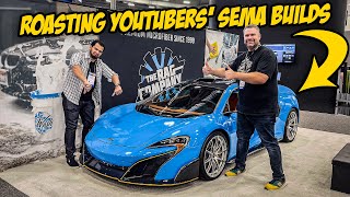 ROASTING YouTubers' SEMA 2021 Terrible Car Builds