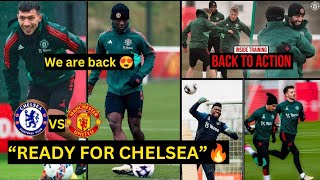 Hojlund,Maguire,Mount,Mainoo, Martinez,Shaw| Man United training & injury updates ahead ofCHELSEA