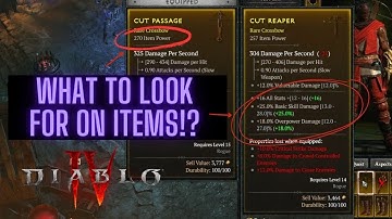 Diablo 4 What Items are good? ~WHAT STATS TO LOOK FOR ON ITEMS~