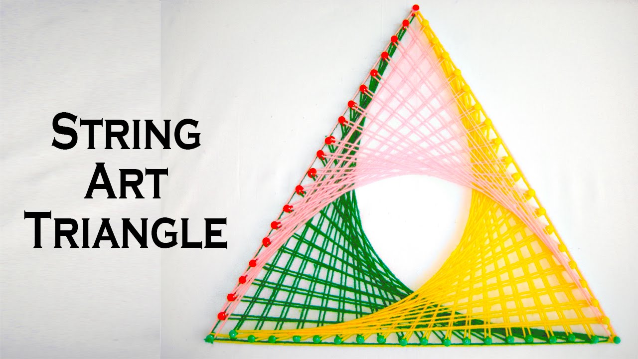 String Art Patterns How To Make String Art Triangle P Doovi
