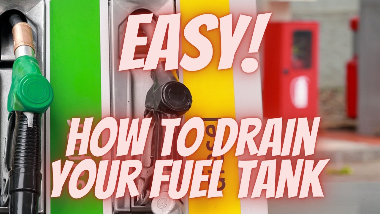EASY!!! How to drain fuel tank. Dodge challenger YouTube
