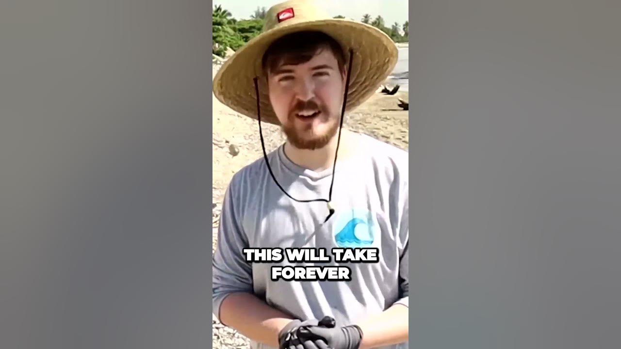 Cleaning Up the World's Dirtiest Beach MrBeast, Mark Rober, The Ocean Cleanup YouTube