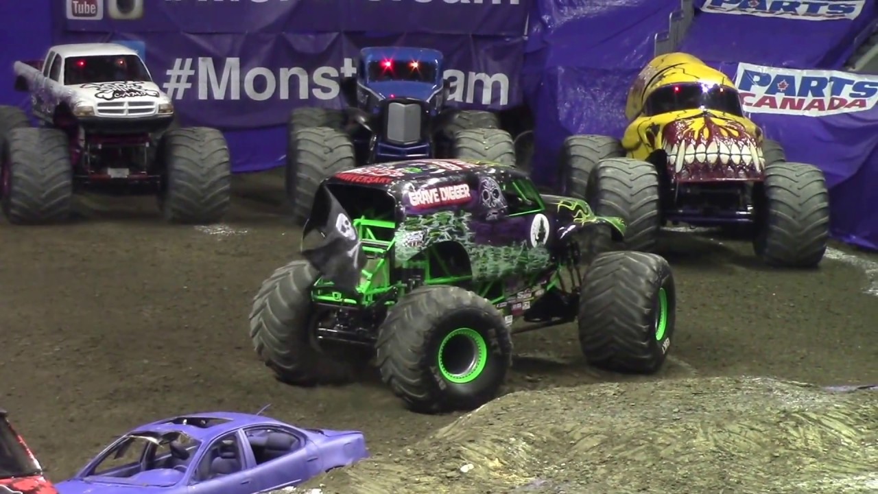 Monster Jam Freestyle Contest At Budweiser Gardens 2017 Youtube
