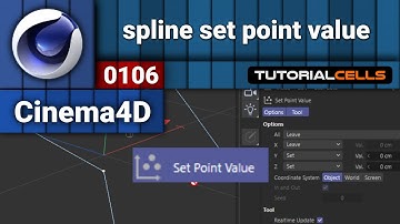 0106. spline set point value in cinema 4d