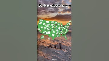 US State abbreviations with funny things #shorts #geography #usa