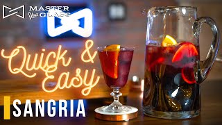 Quick & Easy!  How To Make A Sangria | Master Your Glass
