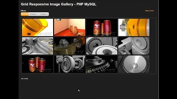 Grid Responsive Image Gallery - PHP MySQL 2021