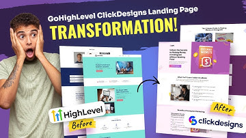 Create Sexy Landing Pages with #ClickDesigns and #GoHighLevel