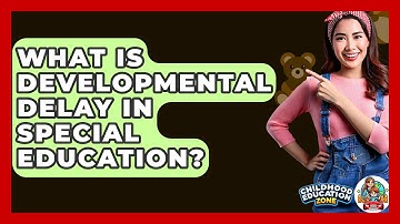 What Is Developmental Delay In Special Education? - Childhood Education Zone