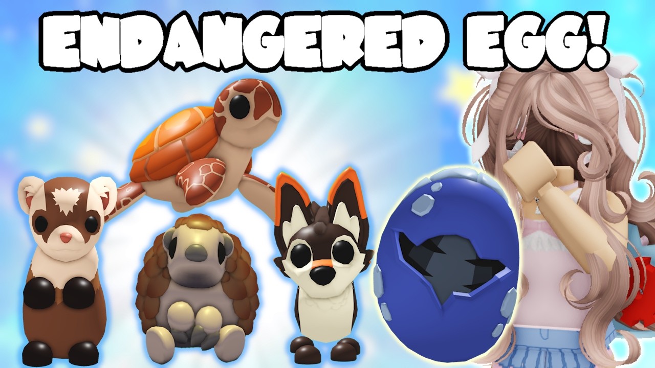 Endangered Egg! Hatching NEW Pets! | Adopt Me Roblox Gumball Machine Update | Riivv3r