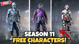 6 FREE CHARACTER SKINS IN SEASON 11 COD MOBILE! *NEW LEAKS*