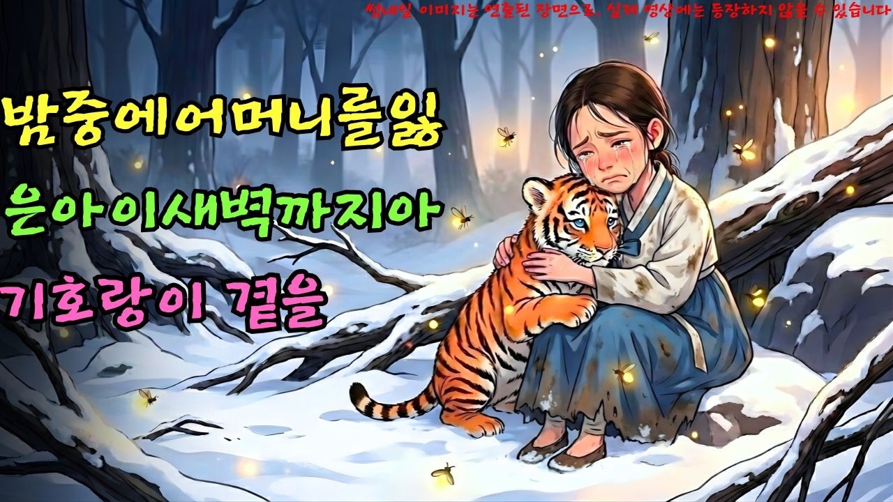 밤중에 어머니를 잃은 아이, 새벽까지 아기 호랑이 곁을 지키며 일어난 기적ㅣ옛날이야기 ㅣ민담 ㅣ오디오북ㅣ전설ㅣ설화 ㅣ야담