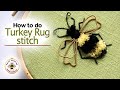 Turkey work embroidery | Turkey Rug Stitch | Hand embroidery for beginners video tutorial