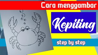 Cara mudah menggambar Kepiting ?